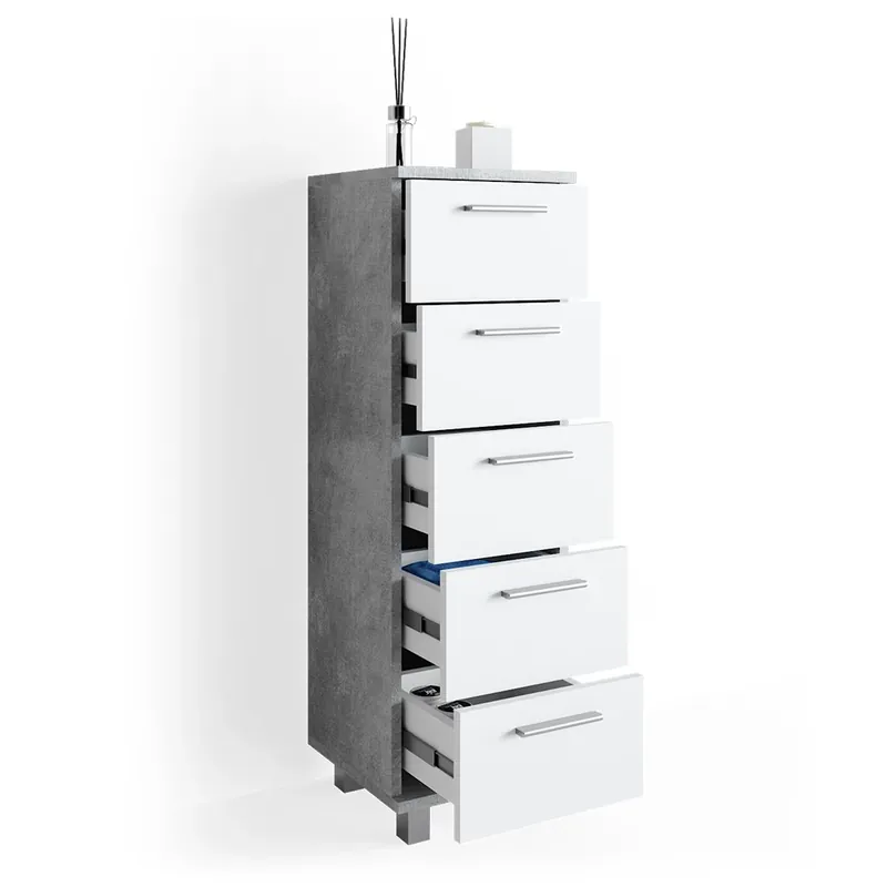 Skříňka do koupelny Ilias Beton 30 x 95 cm Vicco Víkendová Akce