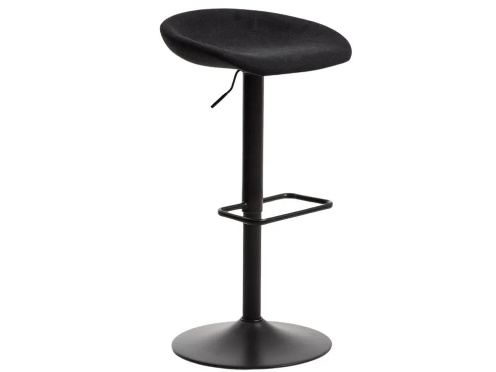 Sleva Černá čalouněná barová židle Danua 58-82 cm