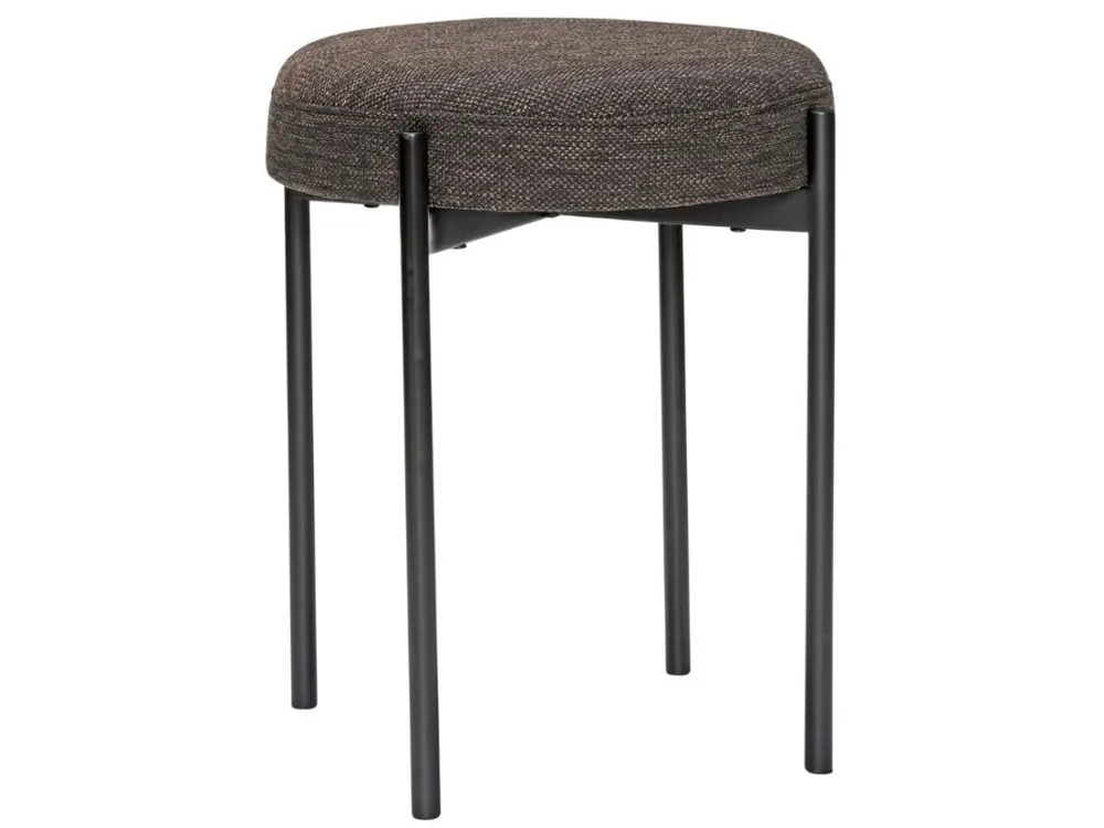 Černá čalouněná stolička Hübsch Silo 45 cm Nejprodávanější
