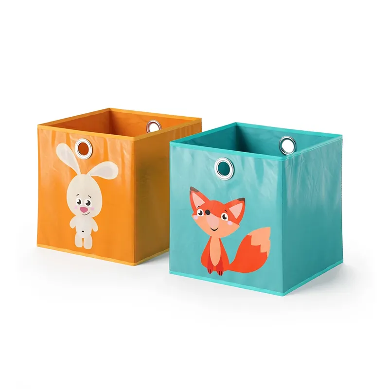 Nejprodávanější Skládací box Oranžová/modrá 30 x 30 cm Sada 2 kusů Vicco