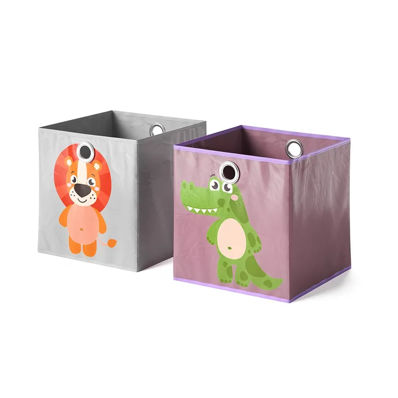 Odeslání Ihned Skládací box Šedá/fialová 30 x 30 cm Sada 2 kusů Vicco