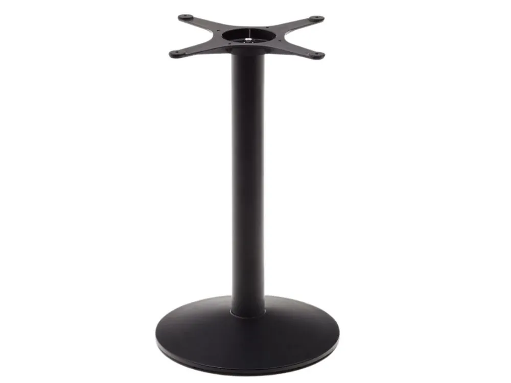 Originální Černá kovová stolová podnož Kave Home Esilda 72 cm
