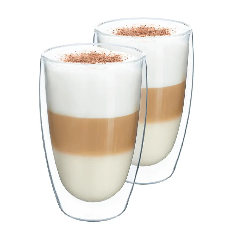 Termo sklenice, set 2 ks, na latte, 450 ml, HOTCOOL TYP 2 Cenově Výhodný