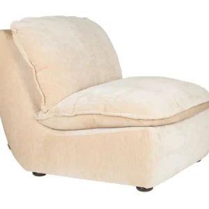 Zlevněný Béžové čalouněné lounge křeslo DUTCHBONE RADLEY