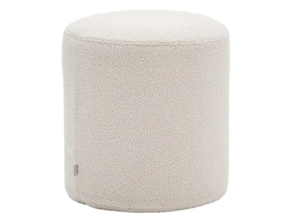 Béžový bouclé taburet Kave Home Kaeli 43 cm Nejlepší Volba