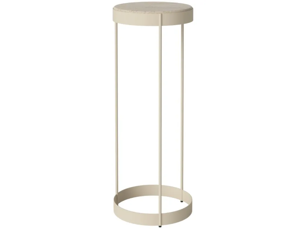 Nejprodávanější Béžový kamenný podstavec Drum 28 cm