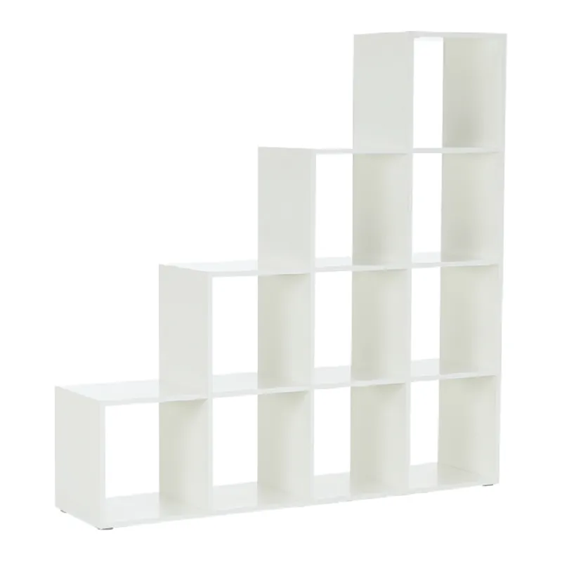 Aktuální Regál pyramida, bílý, DTD laminovaná, NORAH