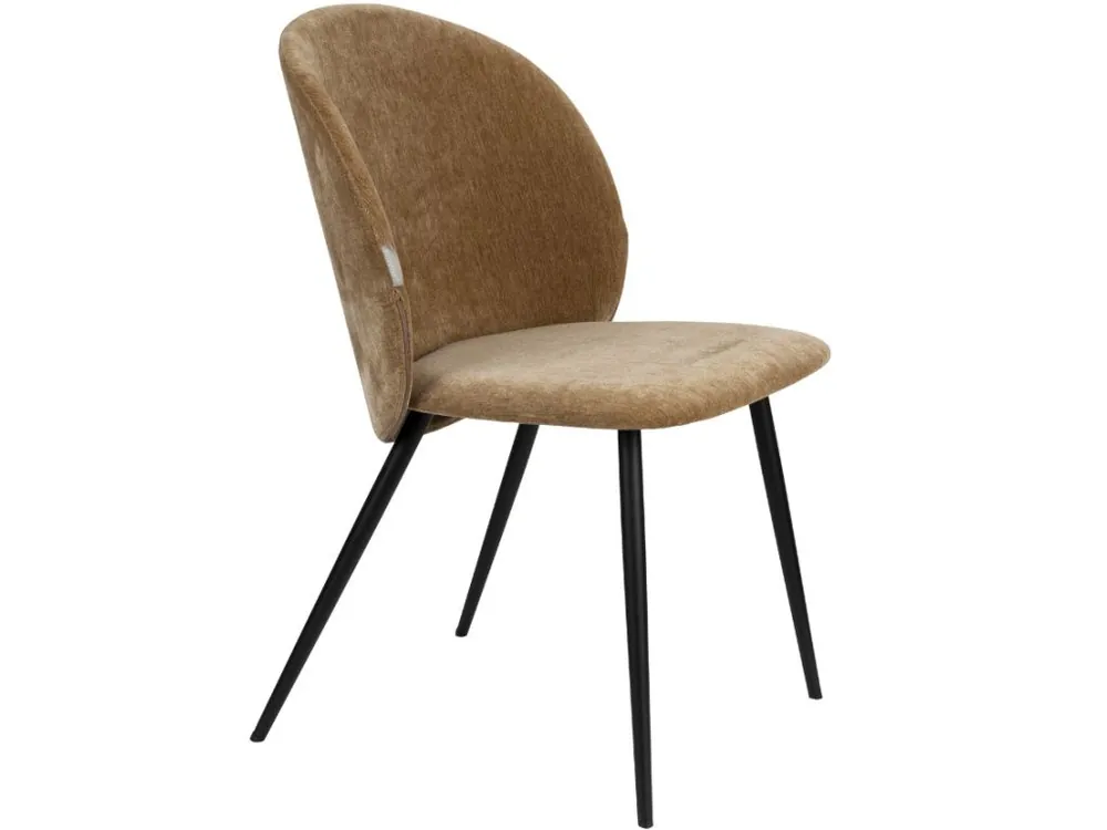 Hnědá čalouněná jídelní židle ZUIVER COZY Koupit Online