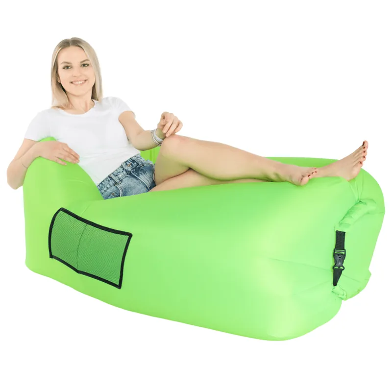 Nafukovací sedací vak/lazy bag, zelená, LEBAG Omezená Nabídka