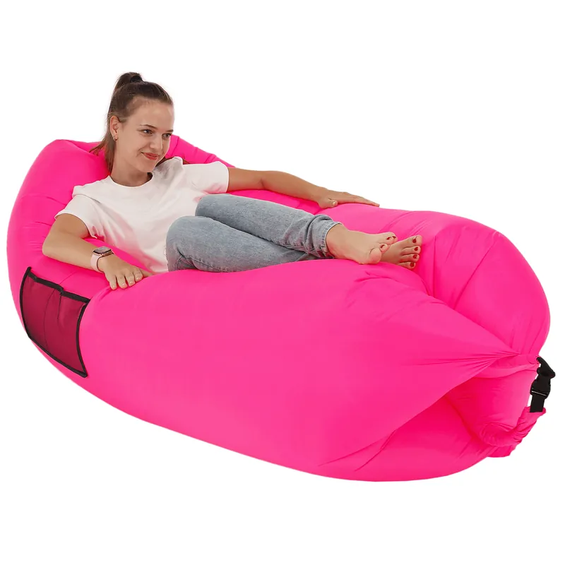 Bezpečná Platba Nafukovací sedací vak/lazy bag, růžová, LEBAG