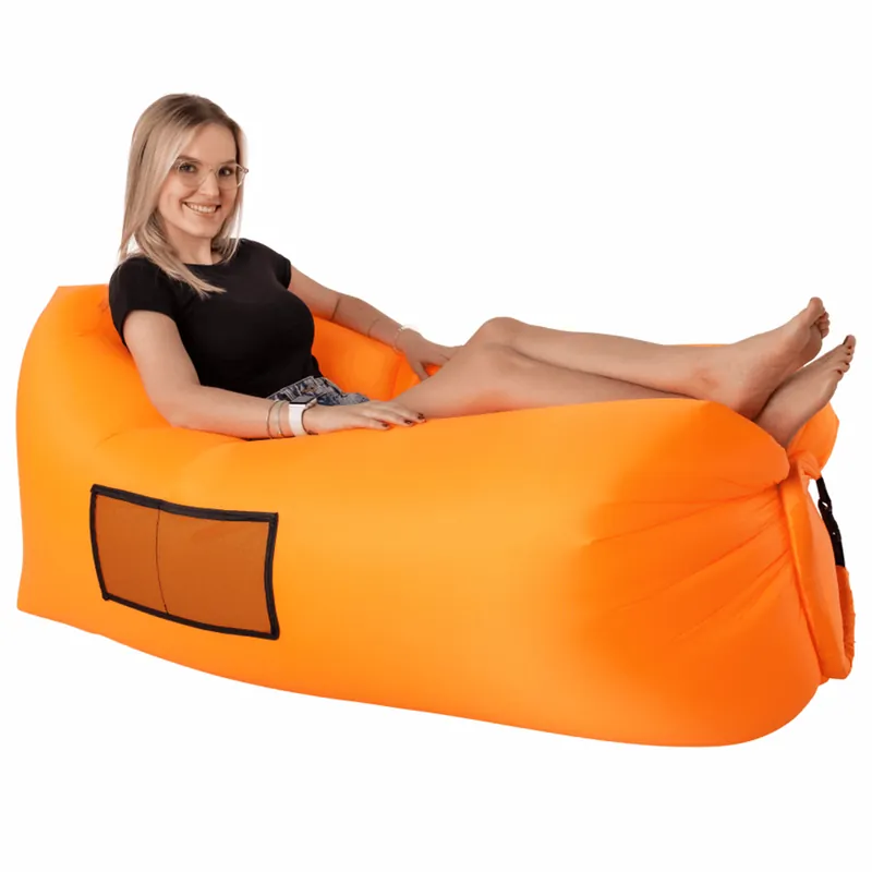 Nafukovací sedací vak/lazy bag, oranžová, LEBAG Cenově Výhodný