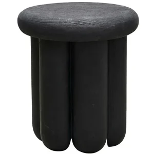 Černý masivní odkládací stolek Phant 38 cm Výprodej