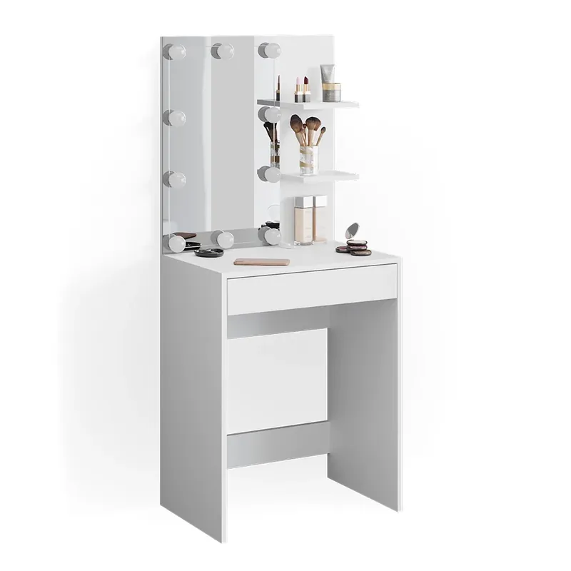 Toaletní stolek Isabelle Bílá 60 cm s LED osvětlením Vicco Super Cena