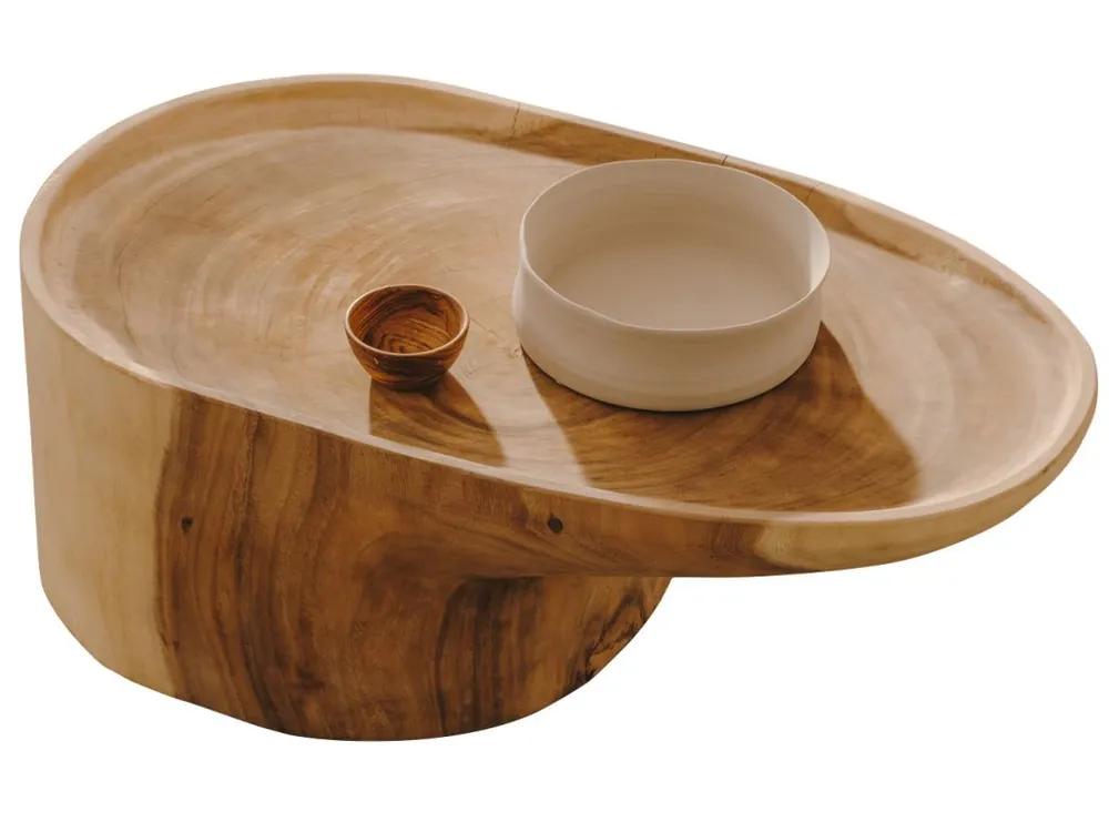 Dřevěný konferenční stolek Kave Home Mosi 90 x 50 cm Zlevněný