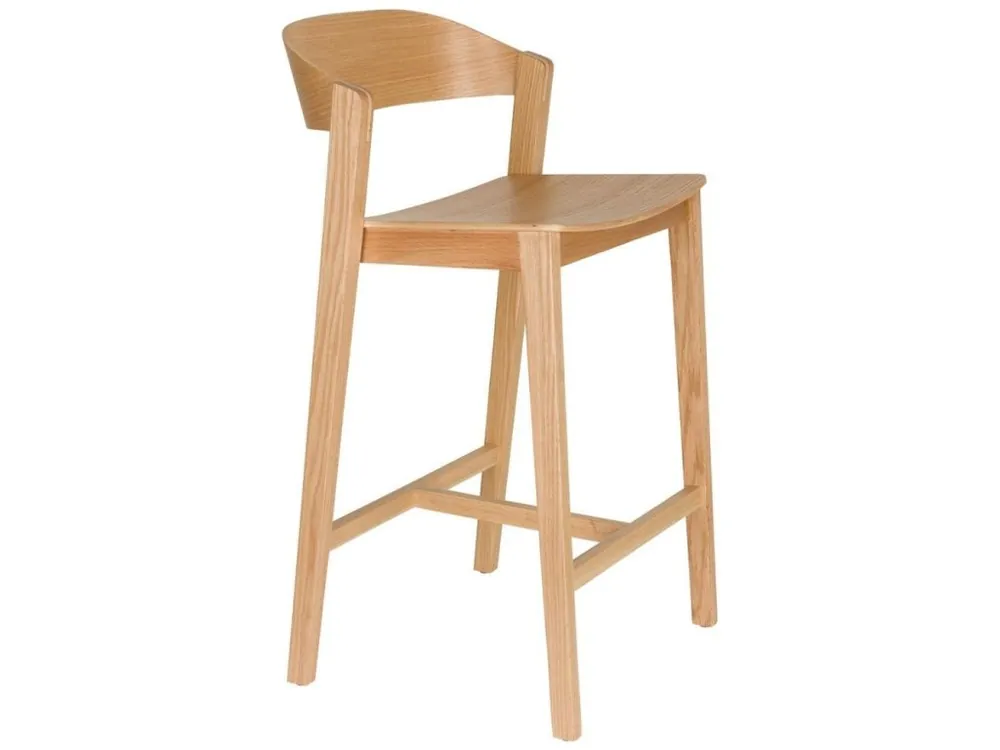 Levný Dubová barová židle Wooz 65 cm