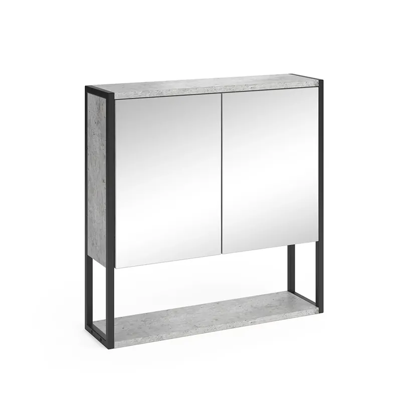 Koupelnová zrcadlová skříňka Fyrk Beton 60 x 60.6 cm Vicco Aktuální