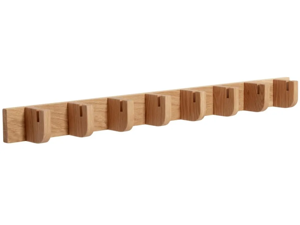 Značkový Dubový nástěnný věšák Hübsch Nomad 96 cm