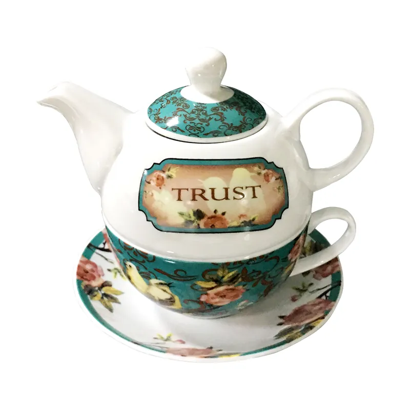 Nízká Cena TEMPO-KONDELA SUNDAY AFTERNOON TEA, Konvička se šálkem, porcelán