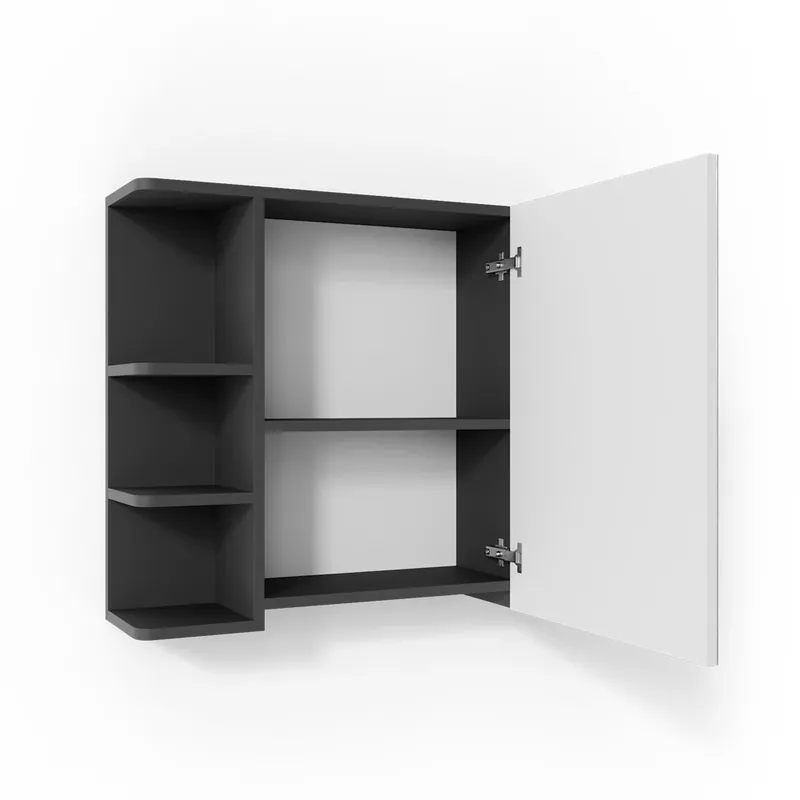 Koupelnová zrcadlová skříňka Fynn Antracit 79.6 x 64 cm Vicco Nejlepší Volba