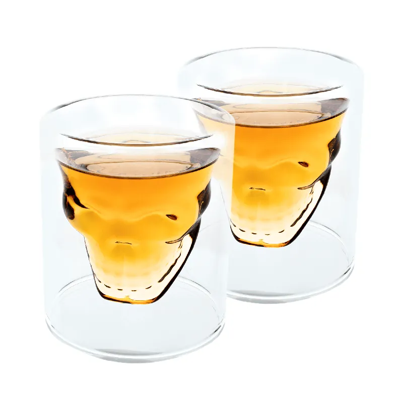 Termo sklenice, set 2 ks, lebka, 250 ml, HOTCOOL TYP 8 Vrácení Zdarma