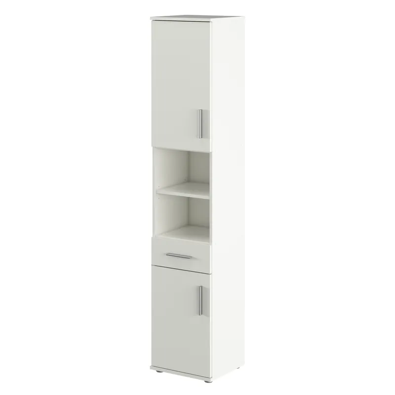 Must-Have Vysoká skříňka, matná bílá, LESSY NEW 05