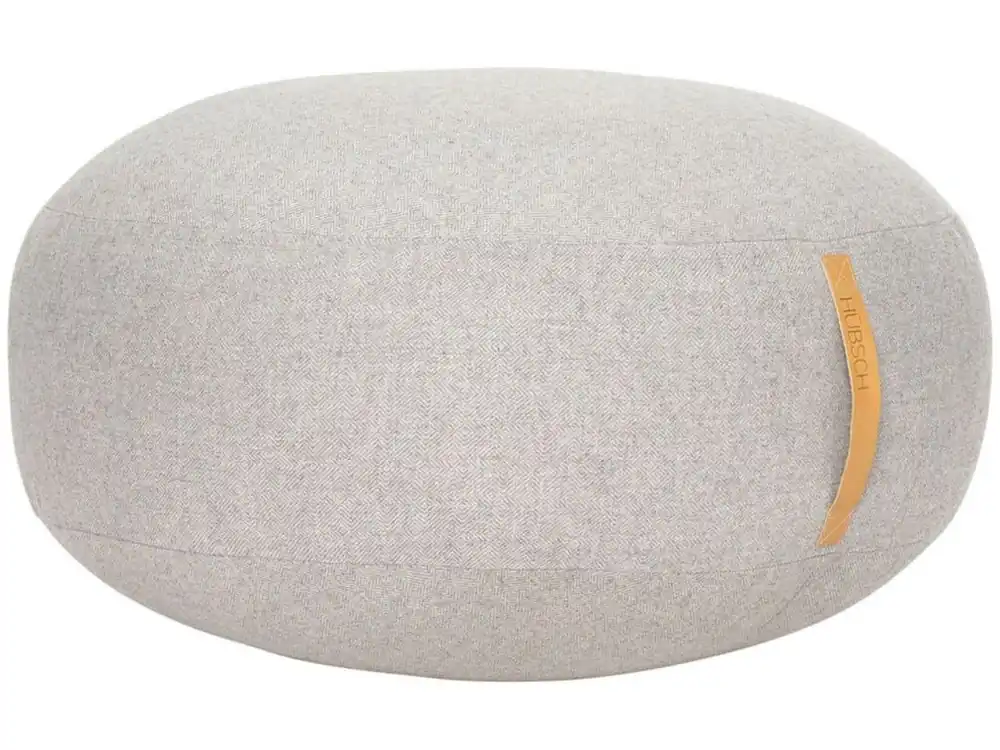 Víkendová Akce Šedý vlněný puf Hübsch Mochi 70 cm