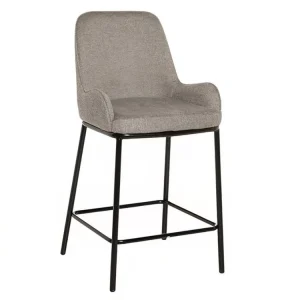 Tmavě béžová čalouněná barová židle Somcasa Milton 65 cm Finální Výprodej