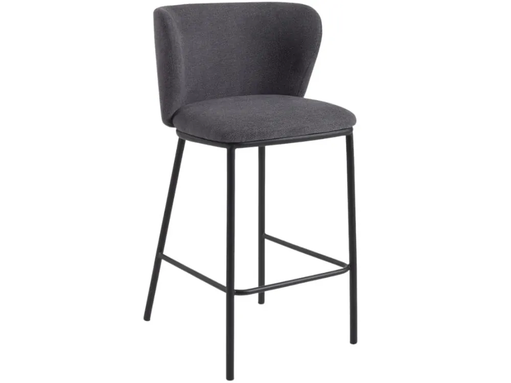 Výprodej Tmavě šedá barová židle Ciselia 65 cm