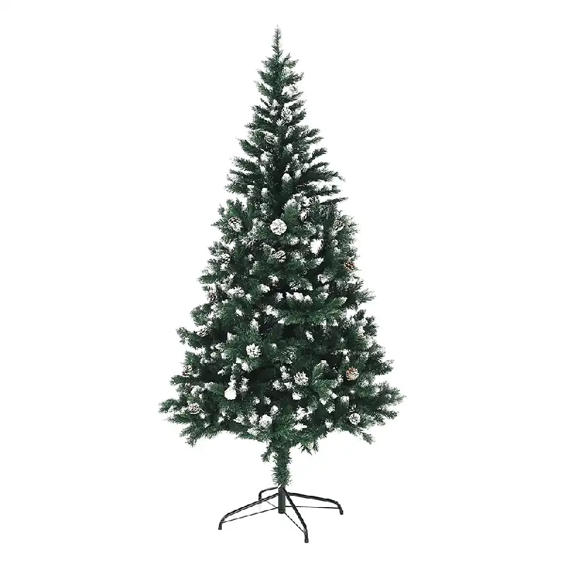 Přímo Od Výrobce Vánoční stromek se šiškami, posněžený, 180 cm, CHRISTMAS TYP 4