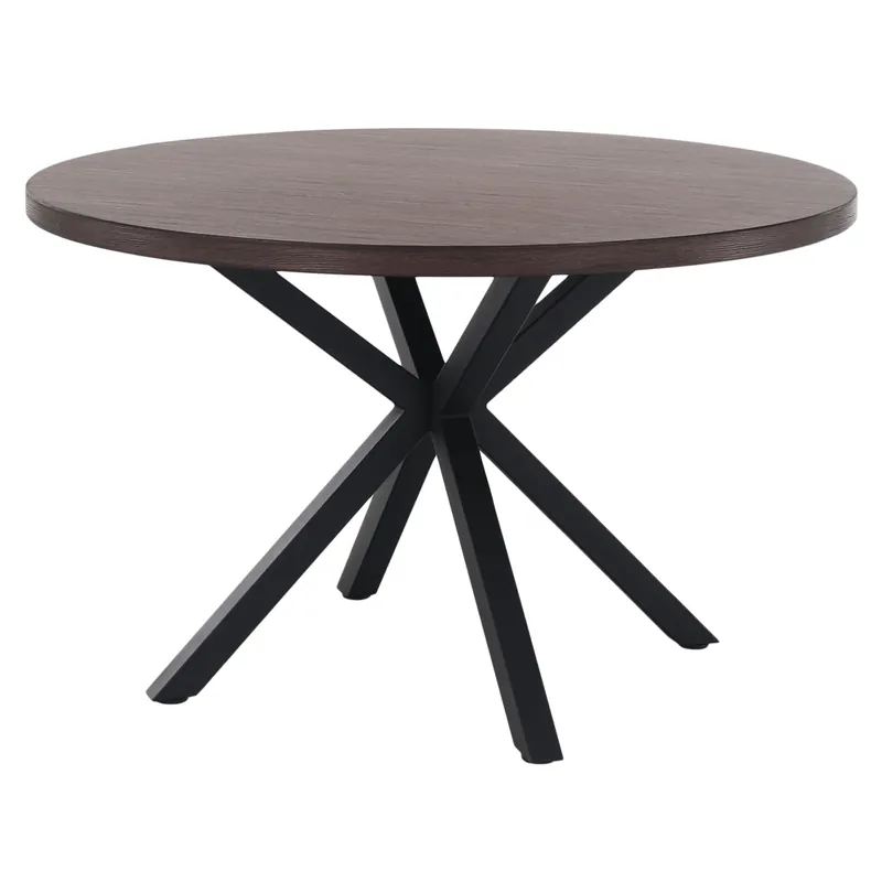 Akční Cena Jedálenský stůl, tmavý dub / čierna, průměr 120 cm, MEDOR