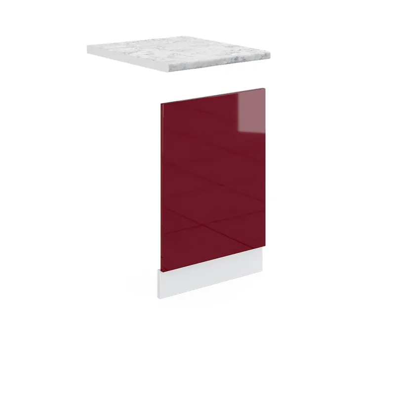 Přední panel R-Line Červená vysoký lesk 45 cm s pracovní deskou Vicco Originální