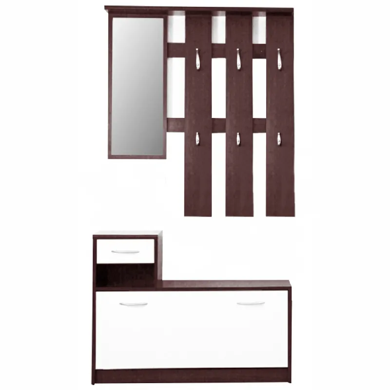 Must-Have Předsíňová sestava, wenge, bílá MECKI
