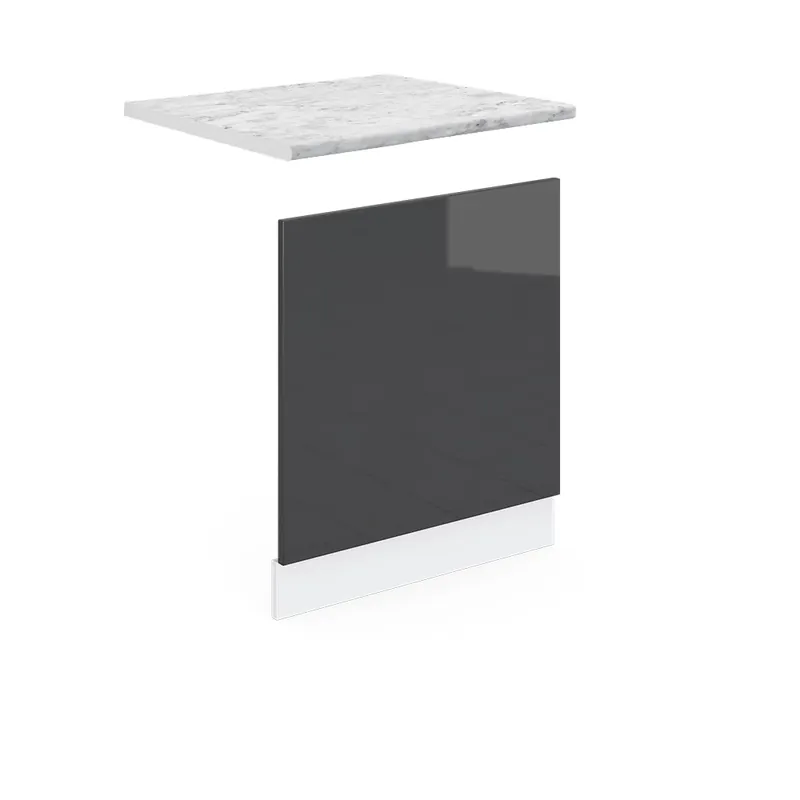 Přední panel R-Line Antracitový vysoký lesk 60 cm s pracovní deskou Vicco Rychlé Dodání