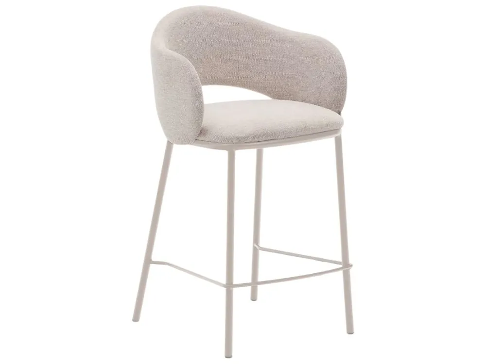 Béžová čalouněná barová židle Kave Home Maina II. 65 cm Nejlepší Cena