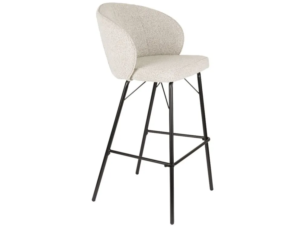 Horká Nabídka Béžová čalouněná barová židle WLL JOA 75 cm