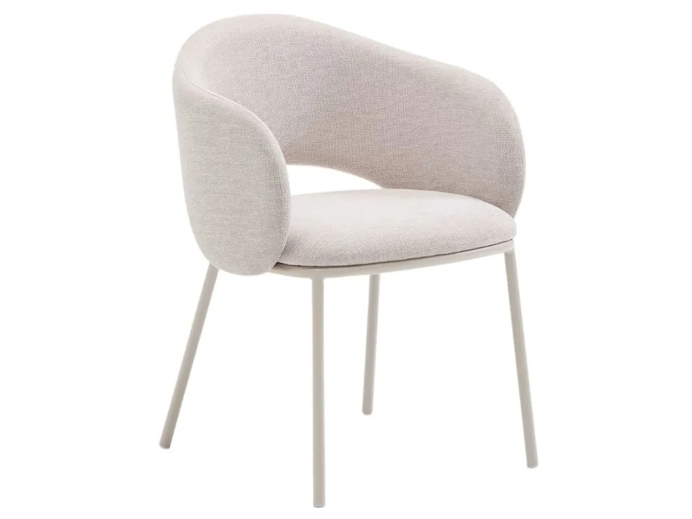 Top Prodej Béžová čalouněná jídelní židle Kave Home Maina II.