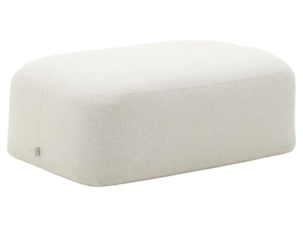 Rychlé Dodání Béžová čalouněná podnožka Martina 123 x 85 cm