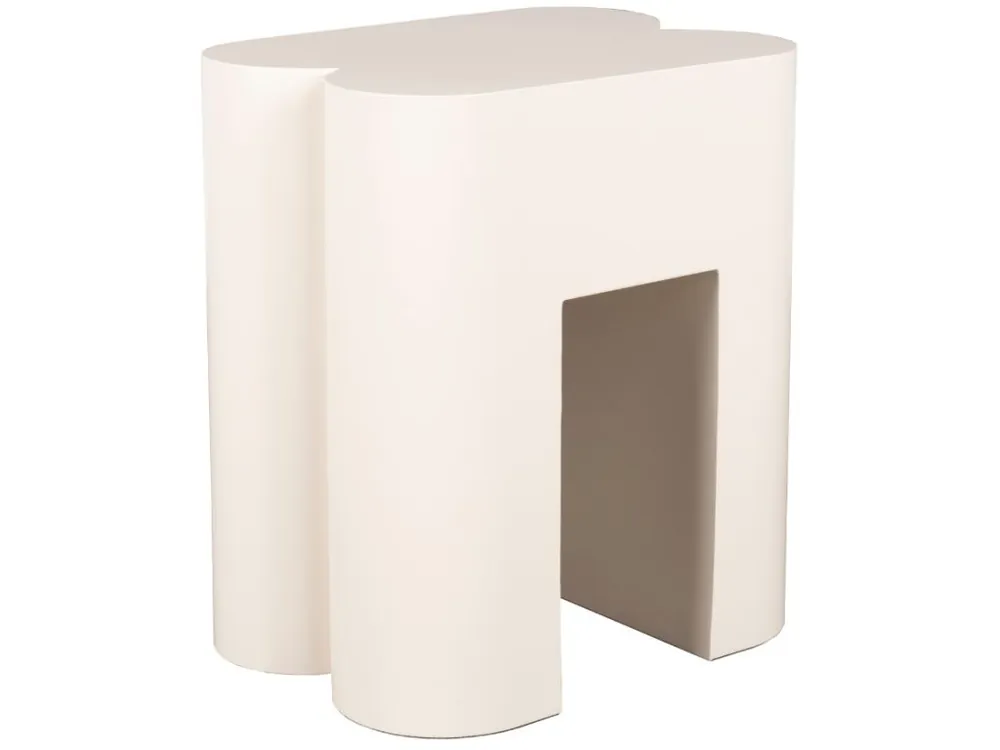 Béžová kovová stolička ZUIVER SHAPE 40 cm Oblíbený