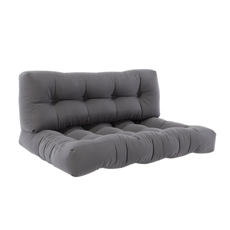 Sada polštářů pro palety Flocken Šedá 120 x 80 cm 2 díly Vicco Speciální Cena