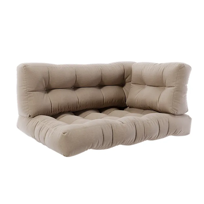 Nová Kolekce Sada polštářů pro palety Flocken Písek 120 x 80 cm 3 díly Vicco