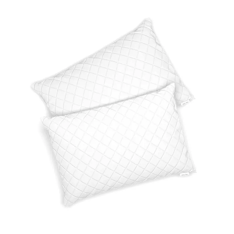 Sezónní Sleva Polštář Bílá 50 x 75 cm Sada 2 kusů Vitalispa