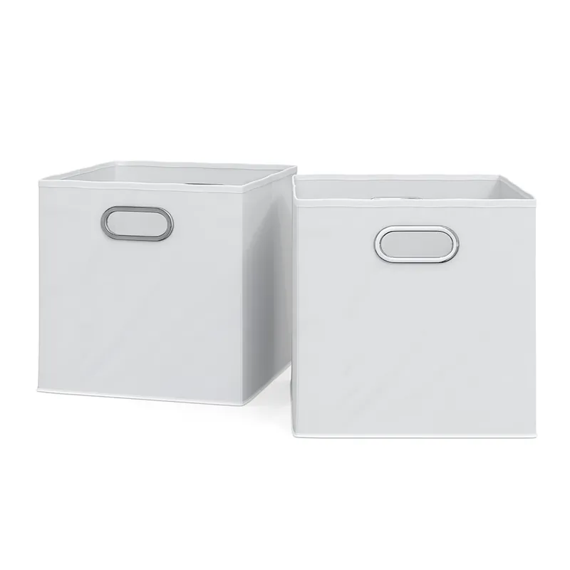 Skládací box Bílá 30 x 30 cm Sada 2 kusů Vicco Bezpečná Platba