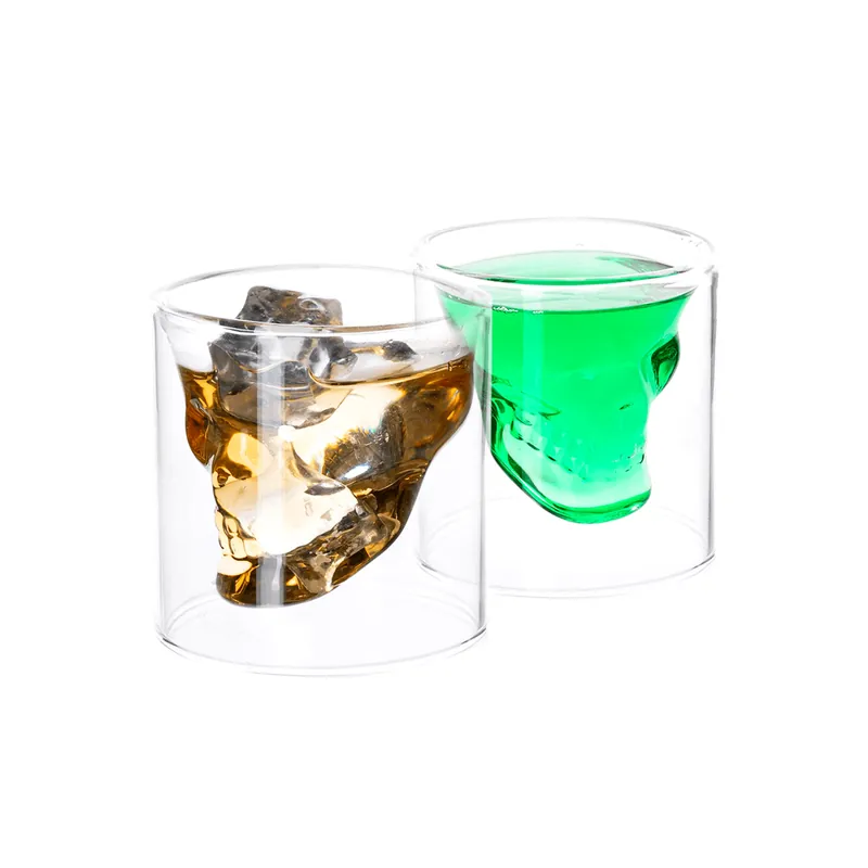 Termo sklenice lebka, 2 ks, 75 ml, HOTCOLDER TYP 32 Jen Po Omezenou Doba