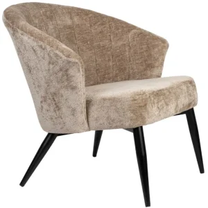 Béžové čalouněné lounge křeslo DUTCHBONE GEORGIA Sleva