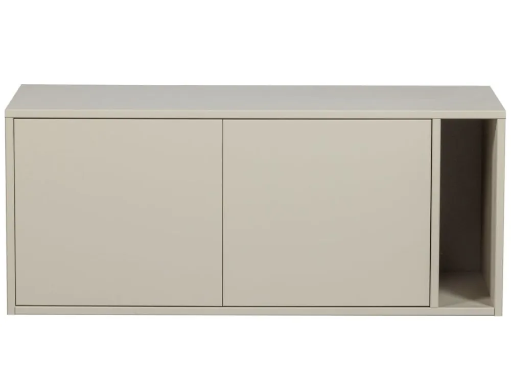 Béžový dřevěný TV stolek Settle Down 108 x 44 cm Hit Sezóny