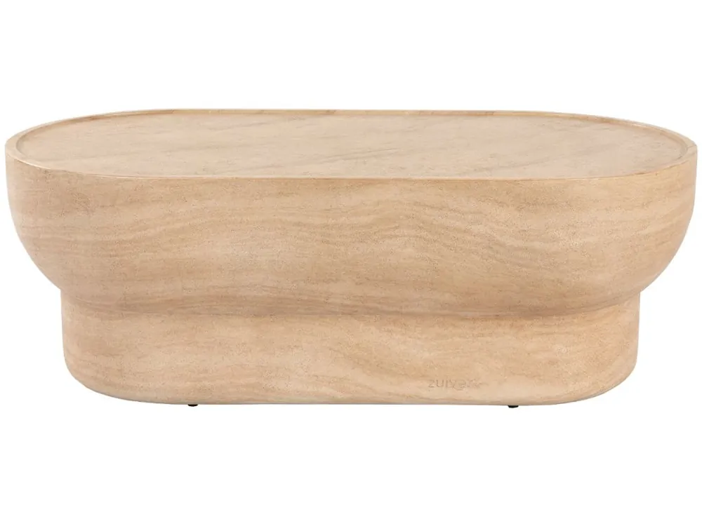 Poslední Šance Béžový mramorový konferenční stolek ZUIVER NOBLE 50 x 100 cm