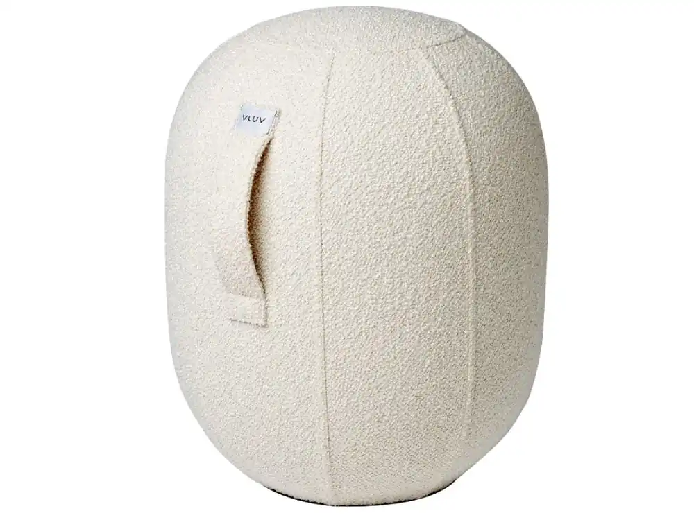 Bílá bouclé balanční stolička VLUV KAPSUL DIVA 48 cm Speciální Cena
