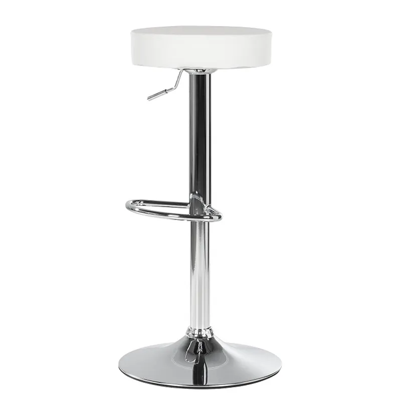 Must-Have Barová židle, bílá ekokůže/chrom, ADALIN