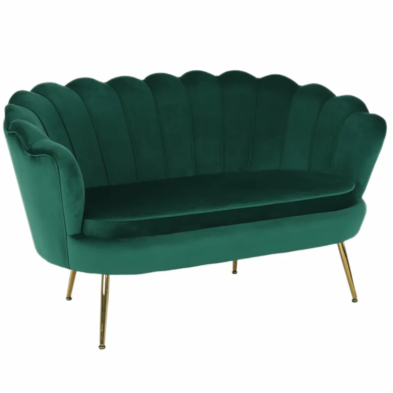 Lavice ve stylu Art-deco, smaragdová Velvet látka / gold chrom-zlatý, NOBLIN Cenový Hit
