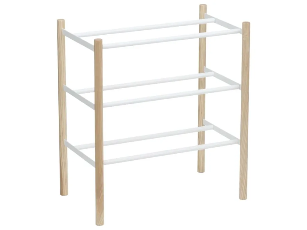 Nejlepší Volba Bílý kovový botník Yamazaki Plain 45,5 x 41-70 cm